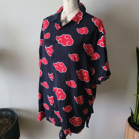 Naruto Shippuden Akatsuki Button-Up Shirt - Picture 4 of 8